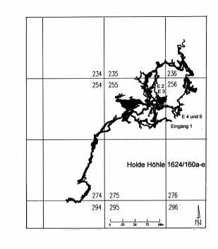 [Übersichtsplan Holde Höhle]